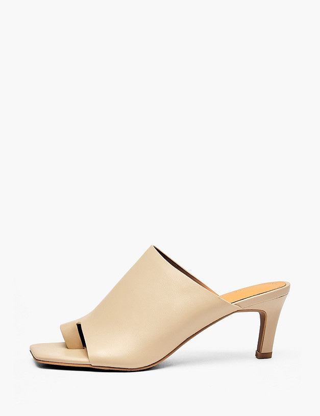 Бежевые женские сабо MASCOTTE 233-614411-0508 | ракурс 1