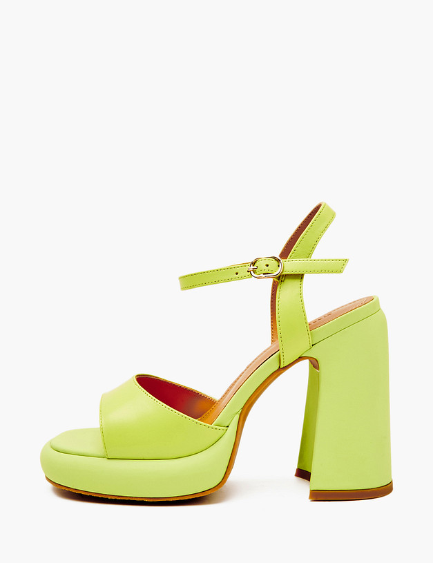 Зеленые женские босоножки MASCOTTE 233-4123711-6547M | ракурс 3