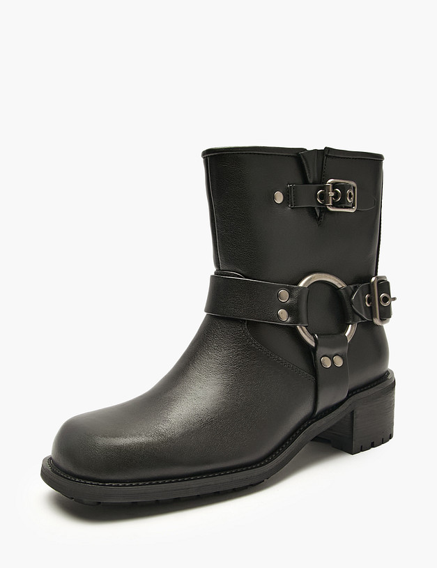 Черные женские ботинки MASCOTTE 175-5280521-3100M | ракурс 2