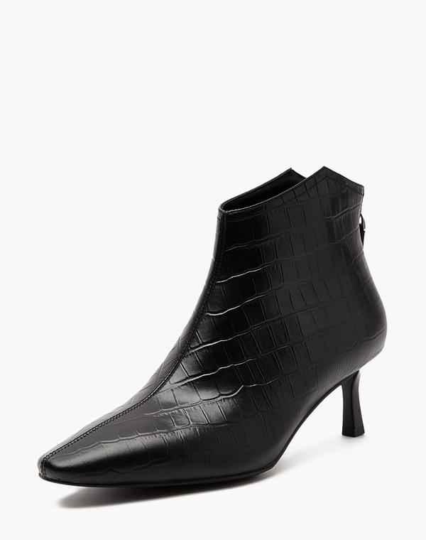 126-410721-0102 Ботинки женские нат.кожа/ворсин-нат.кожа черн, Mascotte