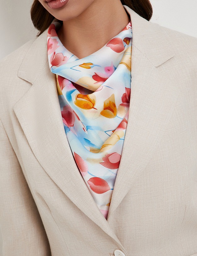 Розовый женский платок MASCOTTE 766-6107-2406 | ракурс 2