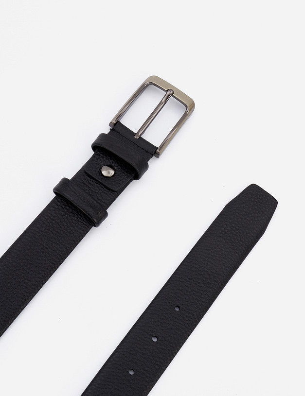 Черный мужской ремень MASCOTTE 727-1233-0102 | ракурс 3