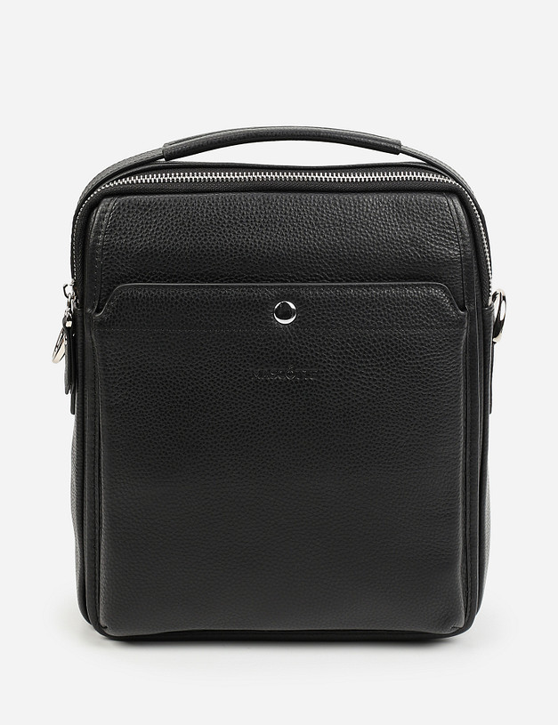 Черная мужская сумка MASCOTTE 658-1208-102 | ракурс 2