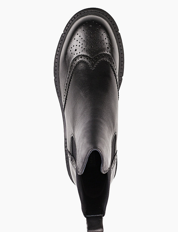 Черные женские челси с перфорацией MASCOTTE 58-021321-0102 | ракурс 4