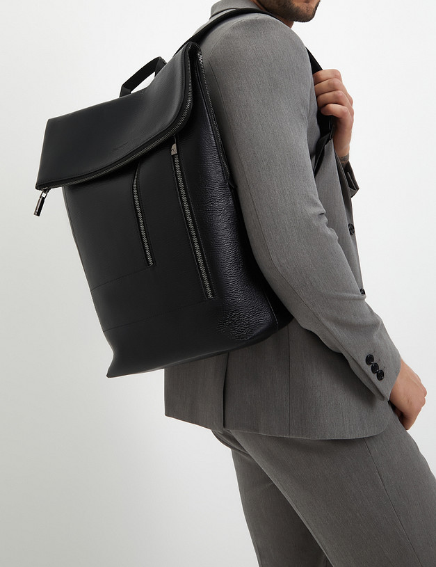 Черный мужской рюкзак MASCOTTE 604-3211-602 | ракурс 2