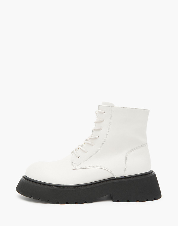 58-3203322-7115M Ботинки женские нат.кожа/ворсин-нат.кожа бел, Mascotte