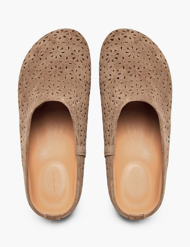 Бежевые женские сабо MASCOTTE 234-618711-3262M | ракурс 4