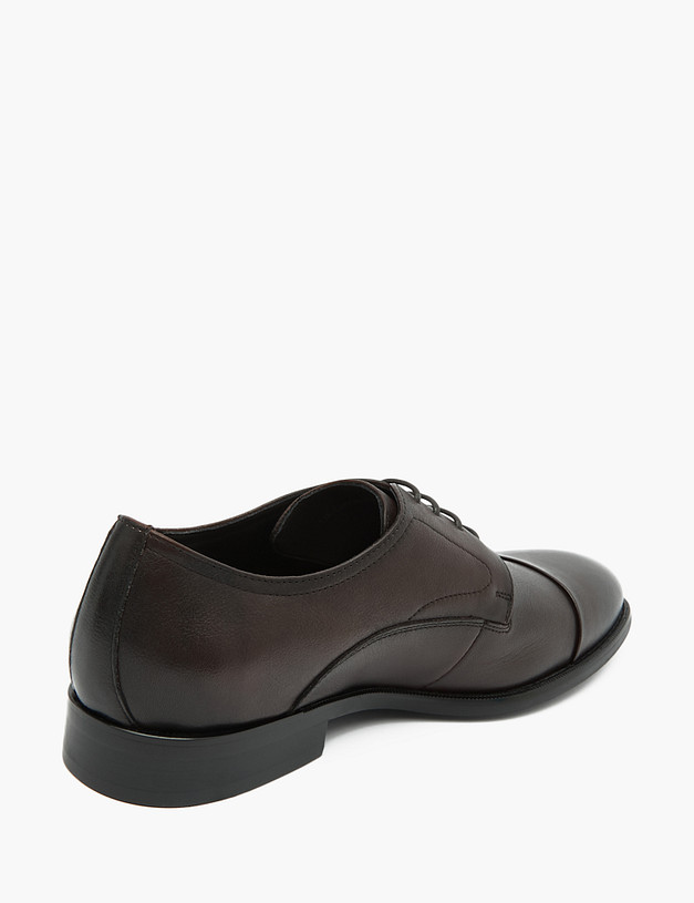 Коричневые мужские дерби из кожи MASCOTTE 128-310716-0109 | ракурс 3 Коричневые мужские дерби из кожи MASCOTTE 128-310716-0109 | ракурс 3