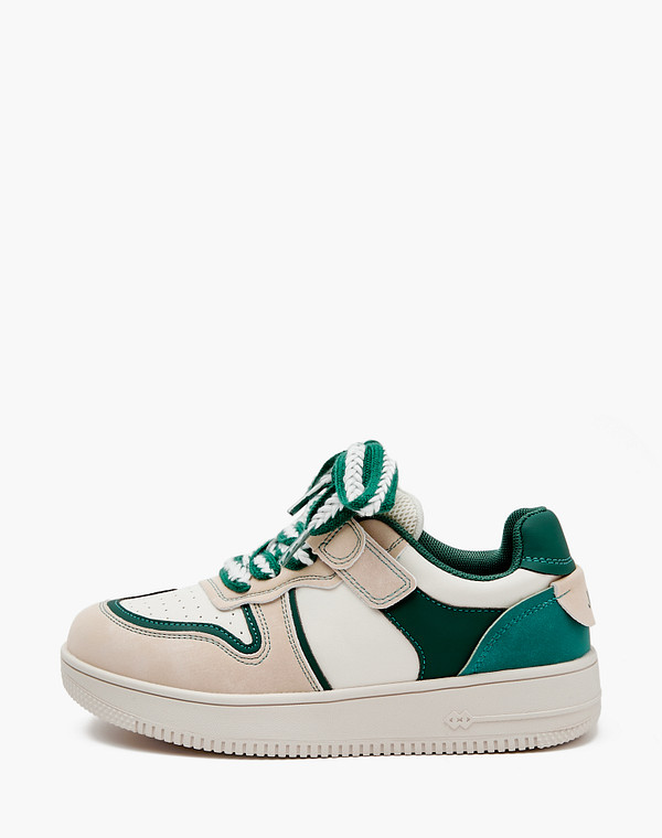 98-412421-0601 Полуботинки мальч./девич. и.кожа/текстиль молочн-беж, Mascotte JUNIOR