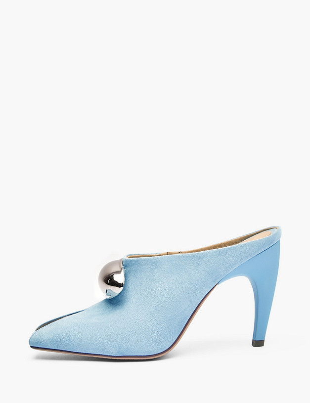 Голубые женские мюли MASCOTTE 175-5163011-5613M | ракурс 1