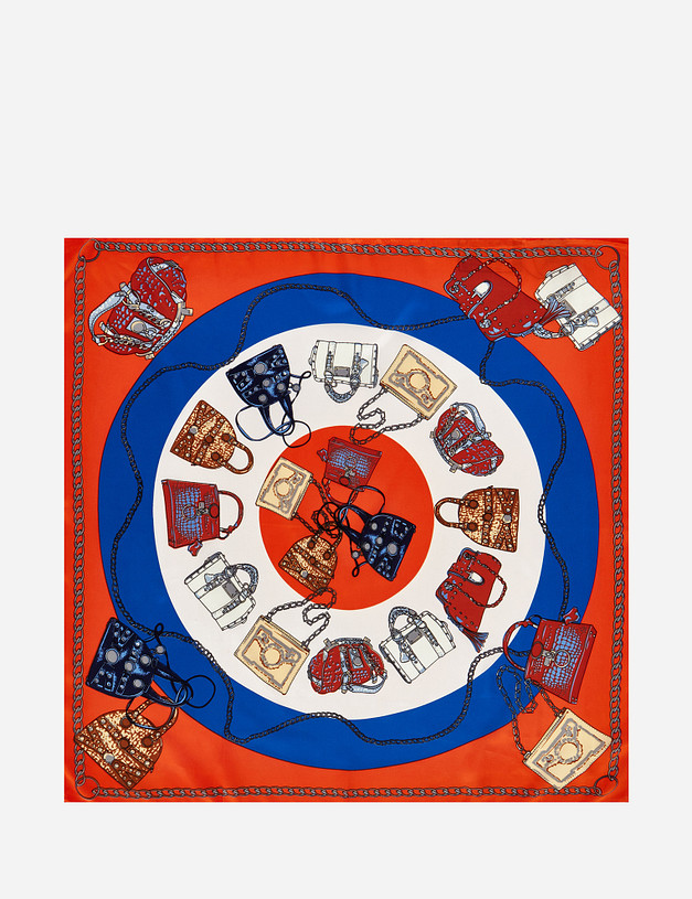 Оранжевый женский платок MASCOTTE 730-1202-2413 | ракурс 1