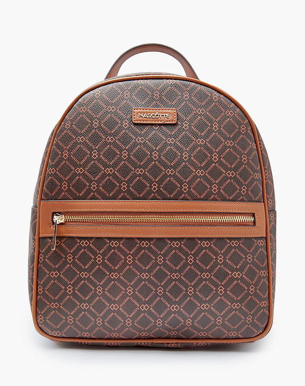 604-3201-609 Рюкзак женский и.кожа/текстиль корич-рыж, M, Mascotte
