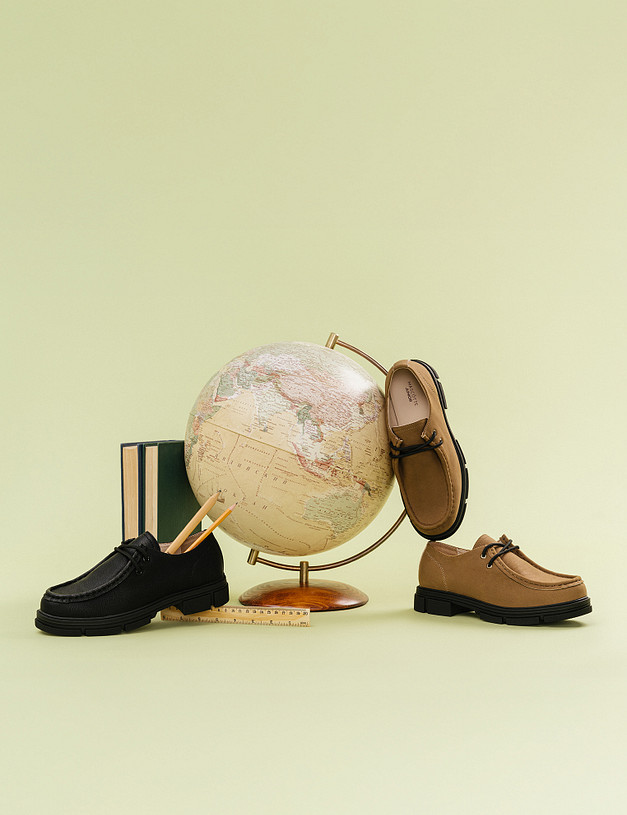 Черные детские полуботинки MASCOTTE 98-520411-0602 | ракурс 1