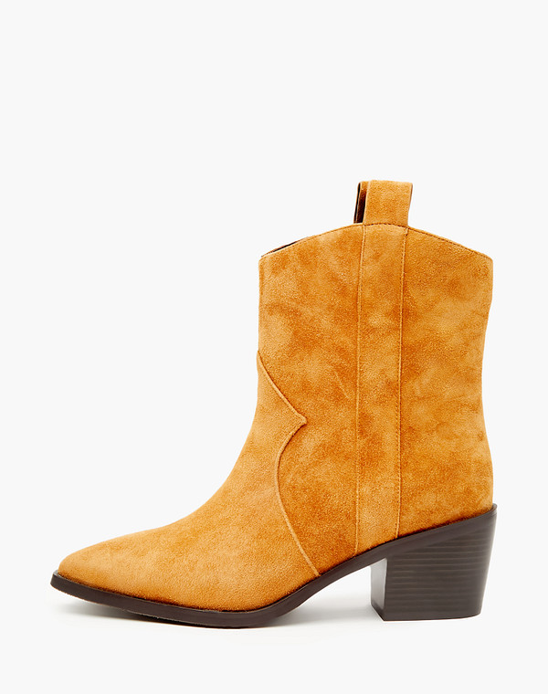 233-3205821-3689M Ботинки женские велюр/ворсин-нат.кожа рыж, Mascotte