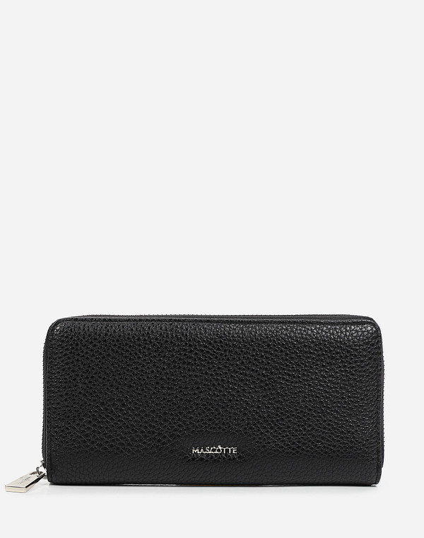 670-0212-602 Кошелёк жен. и.кожа/текстиль черн, Mascotte