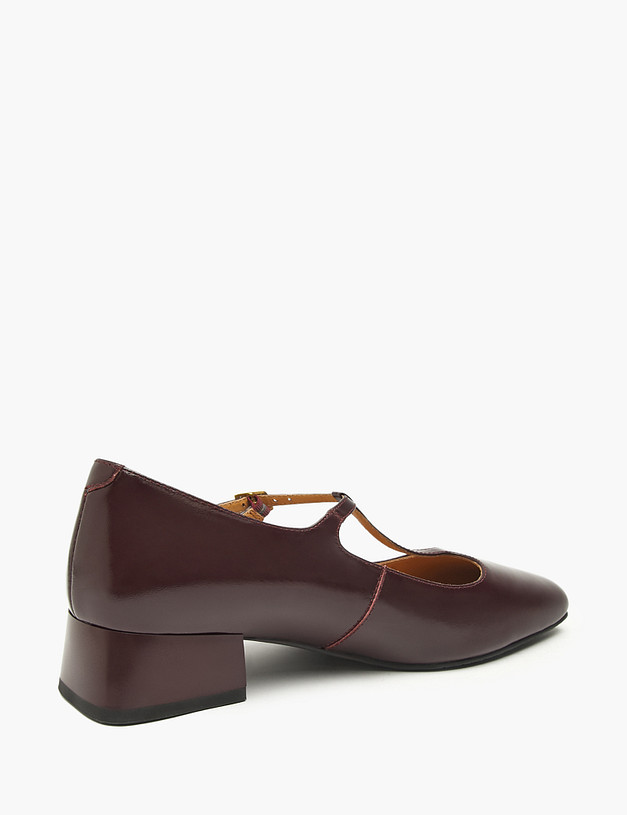 Бордовые женские туфли Мэри Джейн MASCOTTE 126-524911-0105 | ракурс 3