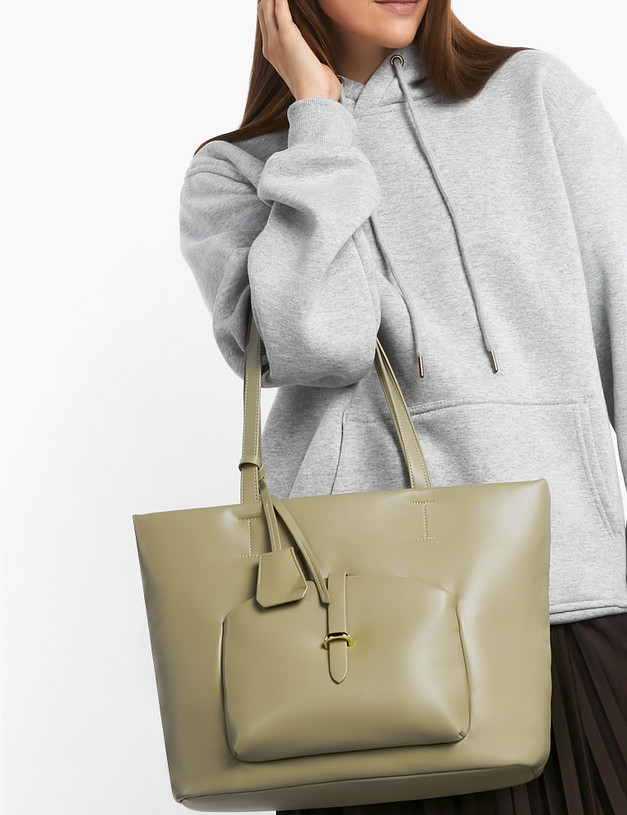 Зеленая женская сумка-тоут MASCOTTE 670-2202-604 | ракурс 1