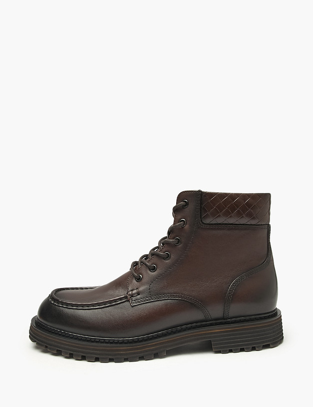 Коричневые мужские зимние ботинки MASCOTTE 22-520531-0109 | ракурс 1