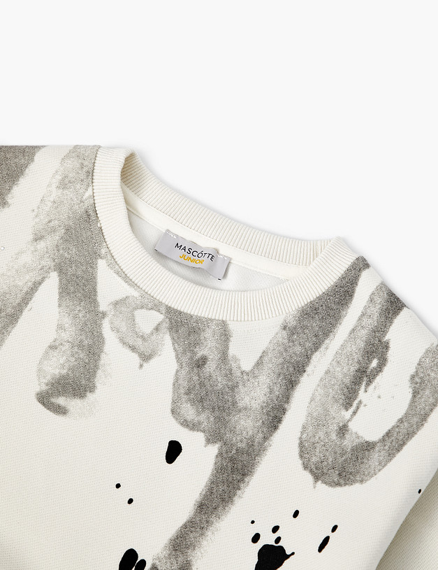 Белый детский свитшот MASCOTTE 836-5216-2601 | ракурс 11