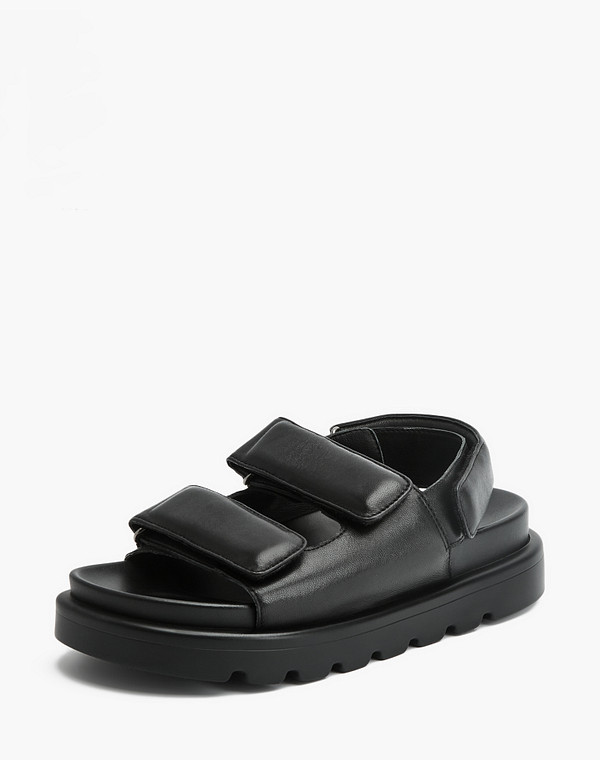 233-3182013-7501M Туфли летние женские нат.кожа/нат.кожа черн, Mascotte