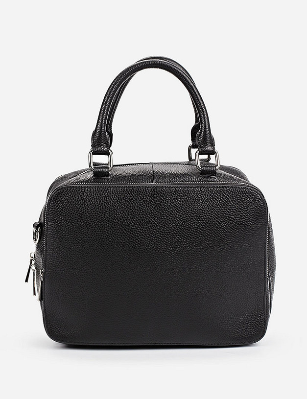 Черная кожаная женская сумка MASCOTTE 660-9203-102 | ракурс 2