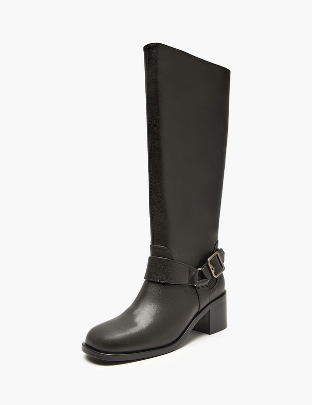 Черные женские сапоги MASCOTTE 175-5282122-3100M | ракурс 2