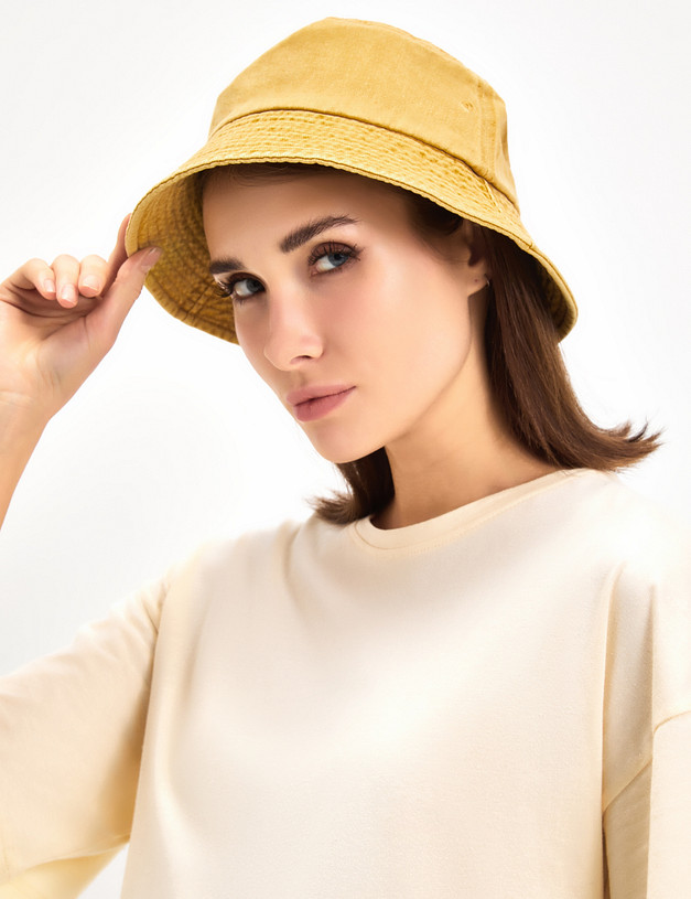 Желтая женская панама MASCOTTE 756-3135-2618 | ракурс 1
