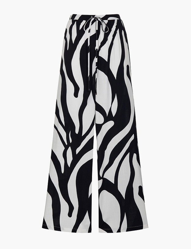 Сине-белые женские брюки MASCOTTE 973-6109-24031 | ракурс 6
