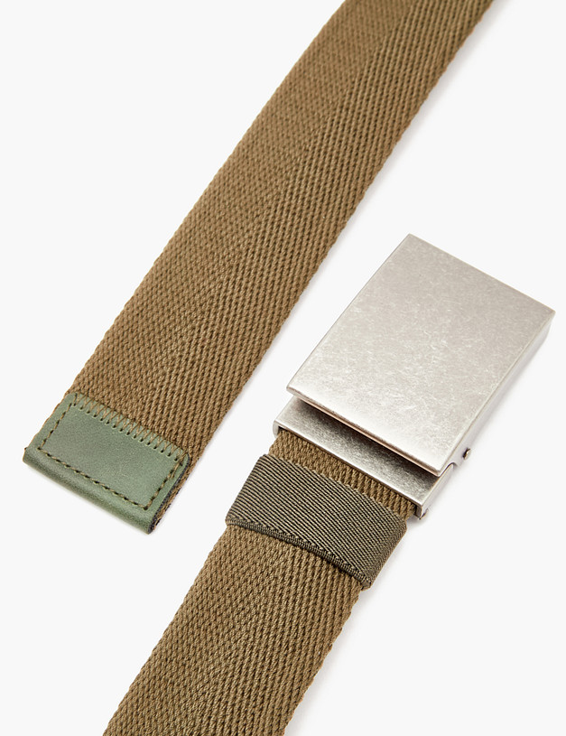 Оливковый текстильный ремень MASCOTTE 701-3215-204 | ракурс 5