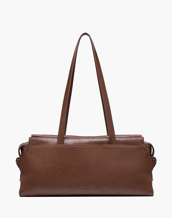 658-6105-109 Сумка женская нат.кожа/текстиль корич, S, Mascotte