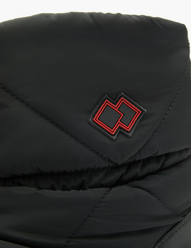 Черные мужские дутики с логотипом MASCOTTE 128-221751-0202 | ракурс 6