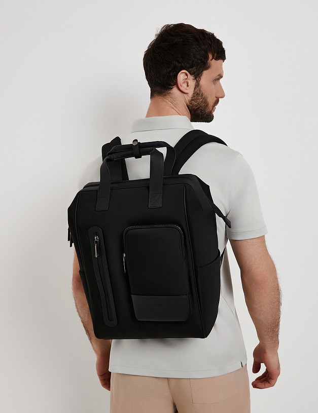 Черный мужской рюкзак MASCOTTE 604-6110-202 | ракурс 2