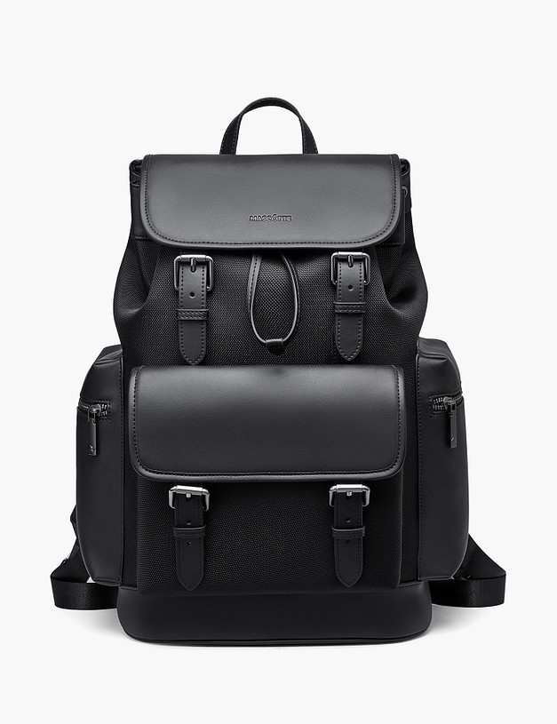 Черный мужской рюкзак MASCOTTE 604-5128-202 | ракурс 3 Черный мужской рюкзак MASCOTTE 604-5128-202 | ракурс 3
