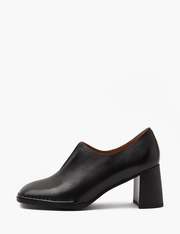 Черные женские полуботинки на каблуке MASCOTTE 234-410111-0502 | ракурс 3 Черные женские полуботинки на каблуке MASCOTTE 234-410111-0502 | ракурс 3