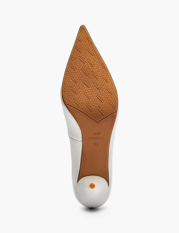 Белые женские туфли MASCOTTE 126-522611-3592M | ракурс 5