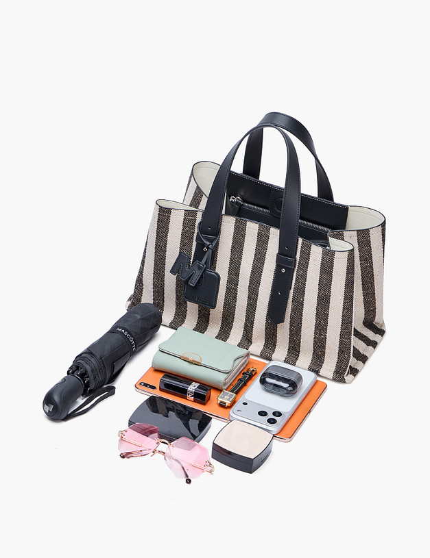 Черно-белая женская сумка MASCOTTE 660-6132-221 | ракурс 5