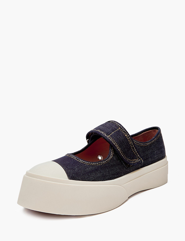 Синие женские кеды MASCOTTE 47-410311-0203 | ракурс 2 Синие женские кеды MASCOTTE 47-410311-0203 | ракурс 2