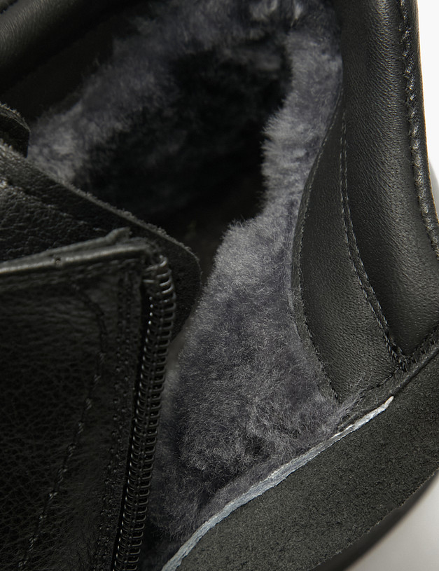 Черные мужские зимние ботинки MASCOTTE 58-529031-0102 | ракурс 6