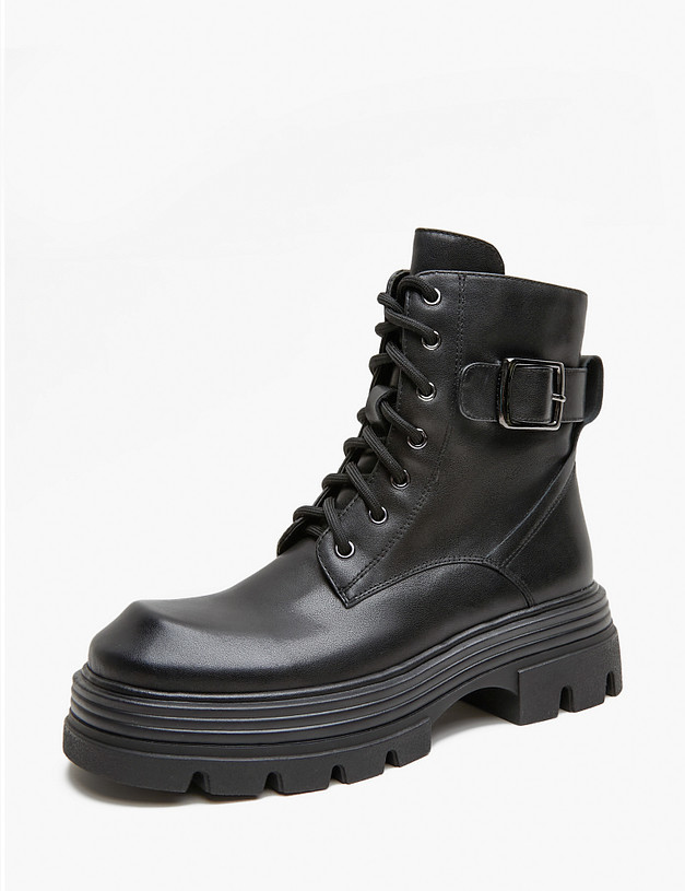 Черные женские ботинки MASCOTTE 233-423122-0102 | ракурс 2