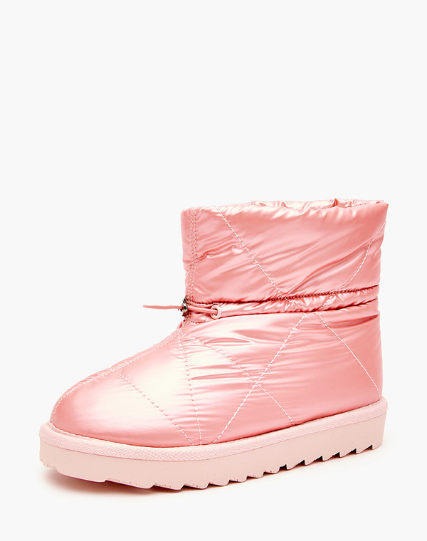 98-320142-0206 Ботинки девичьи текстиль/шерсть розов., Mascotte JUNIOR