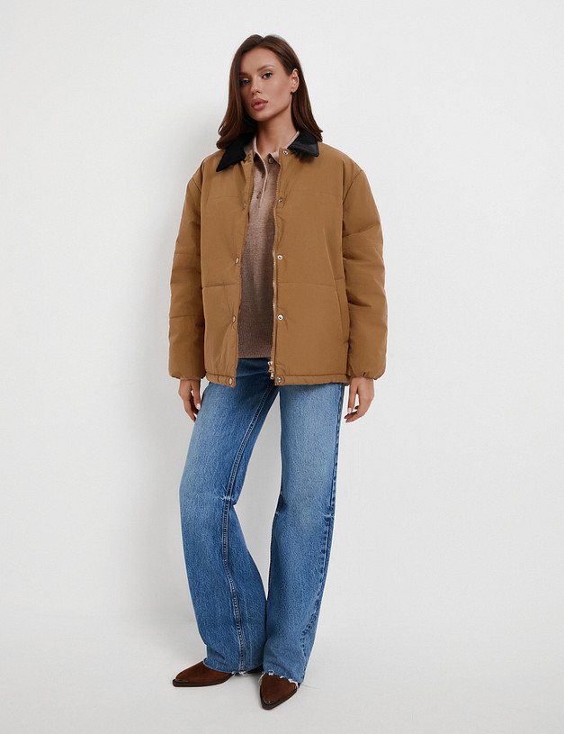 Коричневая женская куртка MASCOTTE 874-5201-2409 | ракурс 2