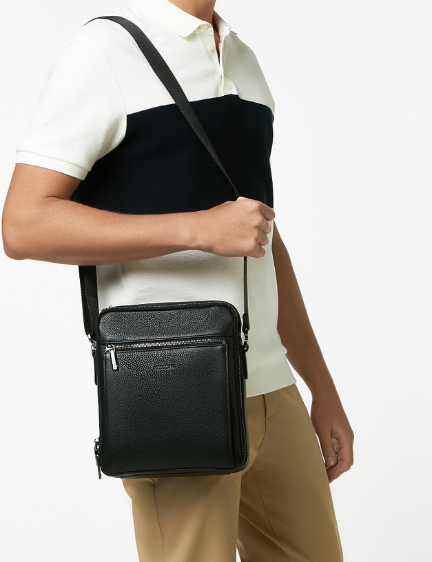 Черная мужская сумка MASCOTTE 602-2117-102 | ракурс 1