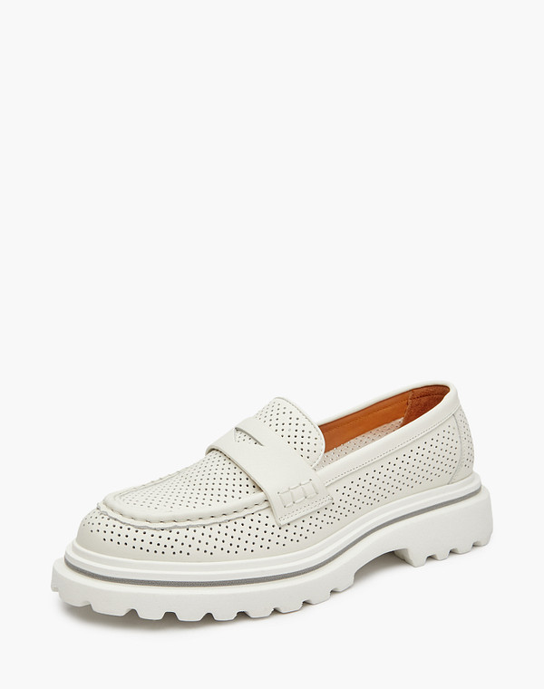 58-510611-0101 Туфли женские нат.кожа/нат.кожа бел, Mascotte