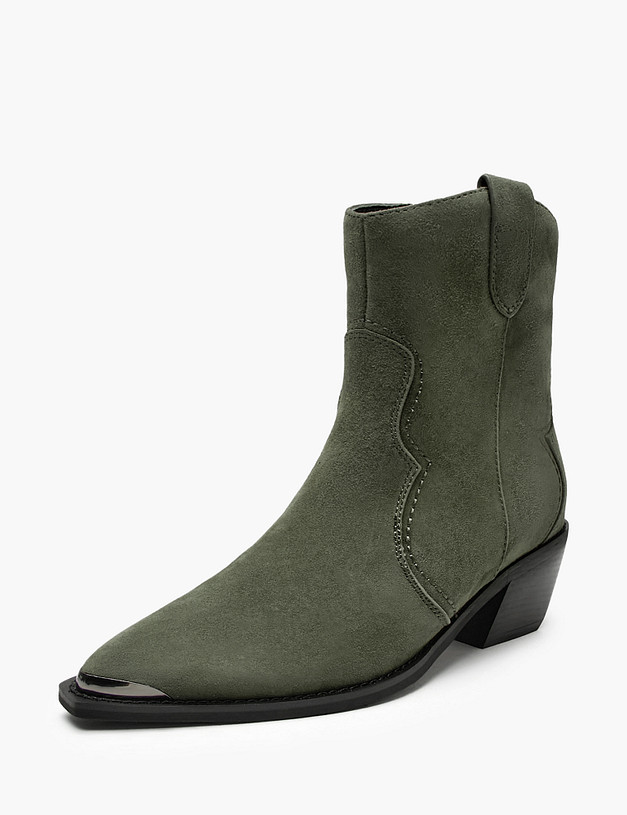 Зеленые женские казаки MASCOTTE 233-520923-4645M | ракурс 2