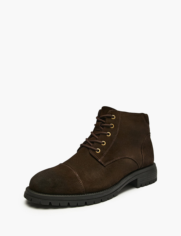 Коричневые мужские зимние ботинки MASCOTTE 142-521231-2228M | ракурс 2 Коричневые мужские зимние ботинки MASCOTTE 142-521231-2228M | ракурс 2