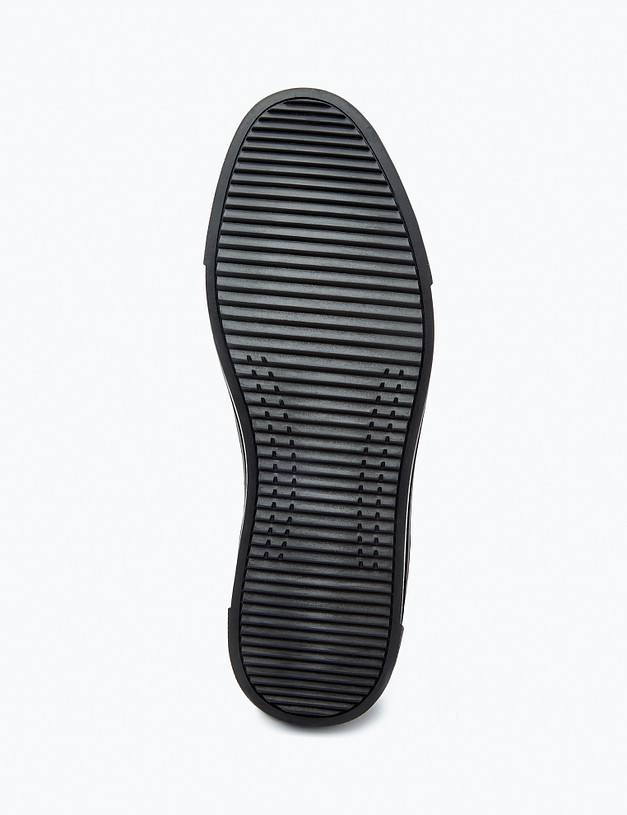 Черные кожаные мужские кеды MASCOTTE 58-321212-0102 | ракурс 6