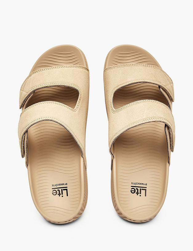 Бежевые мужские сабо MASCOTTE 151-610821-0208 | ракурс 4