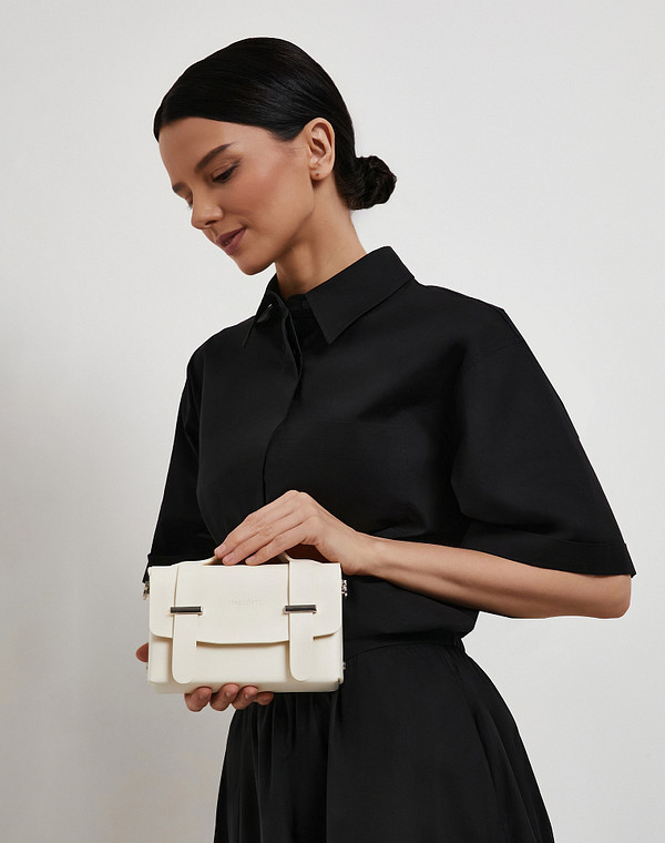 642-6101-601 Сумка женская и.кожа/и.кожа бел, S, Mascotte