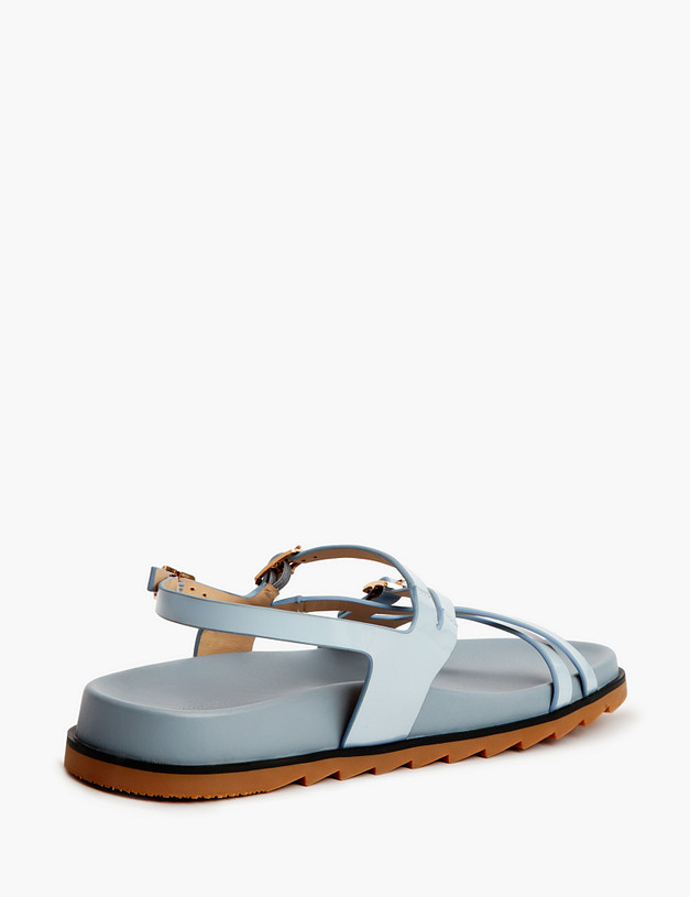 Голубые женские сандалии MASCOTTE 233-2143715-3715M | ракурс 5 Голубые женские сандалии MASCOTTE 233-2143715-3715M | ракурс 5