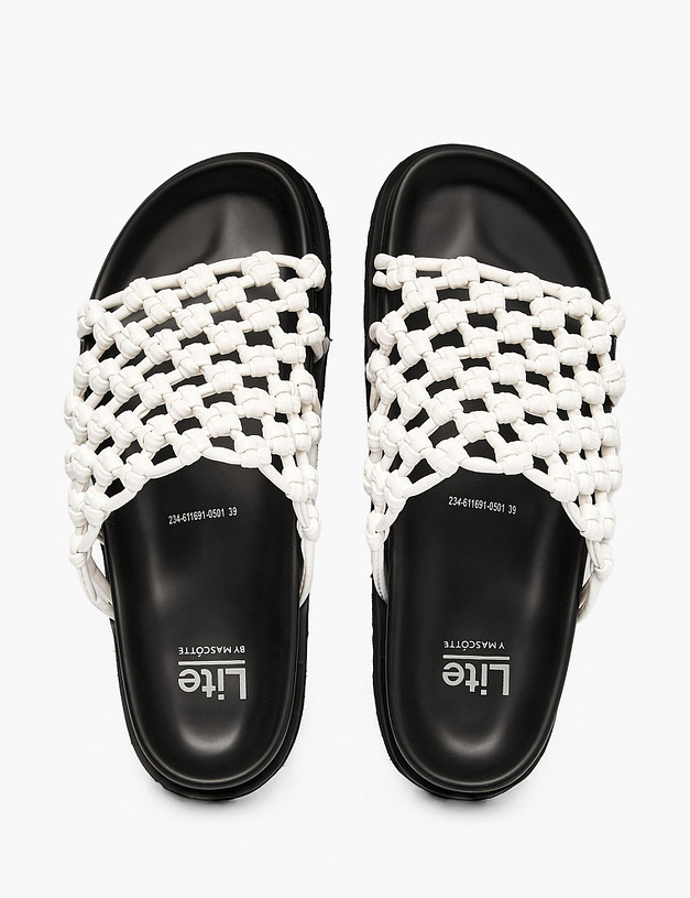 Молочные женские сабо MASCOTTE 234-611691-0501 | ракурс 4